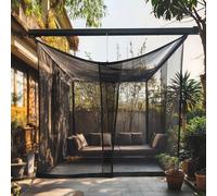 Mosquito Net for Patio 13 x 10 FT | Very Large Sizes & Fabric Designed for Outdoors | Insect House Screen Netting for Gazebo, Porch & Garden Terrace | White Outside Canopy Bug Protection