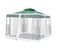 Mosquito Net for Patio Umbrella, Foldable Mosquito Net Cantilever Umbrella with Zip, Mosquito Net for Parasols, 330 x 300 x 230 cm, Mosquito Net for Parasol for Gazebo, Patio, Lodge or Balcony