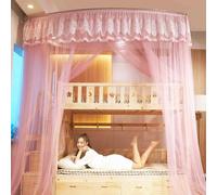 Mosquito Net for Single Bed - Height Adjustable Fine Mesh Tent with Stainless Steel Bracket for Bed Curtains and Draperies