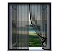 Mosquito Net for Window 75 x 123 cm Easy Installation No Drilling Or Screwing Magnetic Fly Insect Screen for Windows Nets to Keep Bugs Out, Black