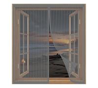 Mosquito Net for Window 80 x 120 cm Easy Installation No Drilling Or Screwing Magnetic Fly Screen for Windows Nets to Keep Bugs Out, Grey