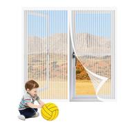 Mosquito Net for Window 85 x 100 cm Magnetic Fly Screen Door Without Drilling Lets Fresh Air in for All Kinds of Window Door, White