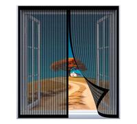 Mosquito Net for Window 99 x 85 cm Easy Installation No Drilling Or Screwing Heavy Duty Door Screen for Windows Nets to Keep Bugs Out, Black