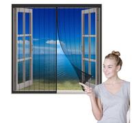 Mosquito Net for Window,Customizable Insect Protection Fly Curtain, Washable Insect Mesh with Self-Adhesive Tapes, Easy Installation Keep Bugs Flys Mosquitoes Out, for Patio, Balcony