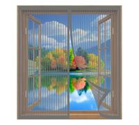 Mosquito Net for Windows 40 x 115 cm Easy Installation No Drilling Or Screwing Fly Bug Mosquito Mesh for Windows Nets to Keep Bugs Out, Grey