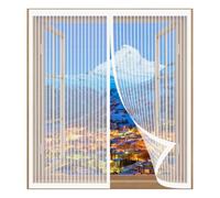 Mosquito Net for Windows 40 x 115 cm Easy Installation No Drilling Or Screwing Magnetic Fly Insect Screen for Windows Nets to Keep Bugs Out, White