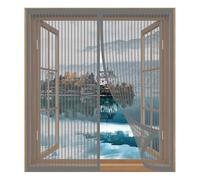 Mosquito Net for Windows 93 x 79 cm Easy Installation No Drilling Or Screwing Transparent Window Screen for Windows Nets to Keep Bugs Out, Grey