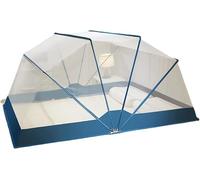 Mosquito Net,Hanging Bed Net Cover,Folding Portable Mosquito Net Bed Canopy Tent Bed Netting Curtains Summer Indoor Outdoor Cool Breathable Canopy Bed Mesh Curtains(Blue,80x190x95c
