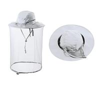 Mosquito net hat bug insect hats with netting Beekeeper beekeeping bee veil hat safari hiking Gardening mesh cap hood