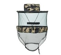 Mosquito Net Hat with Removable Mesh Sun Hat Hidden Netting for Outdoor Gardening Beekeepin Fishing, Protection from Sun and Insect (Grey Camouflage)