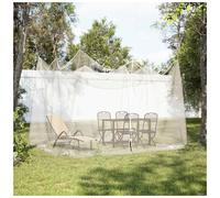 Mosquito Net Polyester White 300x300x250cm Rectangular 220 Mesh Outdoor Zippered