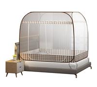 Mosquito Net,Pop Up Portable for Double Door Mosquito Bed Canopy,Design with Bottom,Easy to Install,Effective Against Mosquito Bites,for Bedroom Outdoor Camping Travel (W150*L200*H150cm)