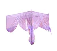 Mosquito Net, Romantic Princess Lace Canopy Mosquito Net No Frame for Twin Full Queen King Bed Purple Full