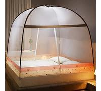Mosquito Net Tent for Bed, Large Folding Netting with Net Bottom, Double Door, Suitable for Twin to King Size Bed