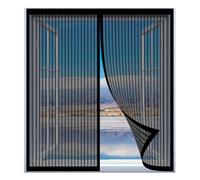 Mosquito Net Window Fly Screen 100 x 90 cm Easy Installation No Drilling Or Screwing Anti Mosquito Mesh Curtain for Windows Nets to Keep Bugs Out, Black