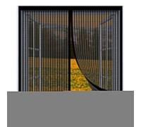 Mosquito Net Window Fly Screen 60 x 105 cm Easy Installation No Drilling Or Screwing Magnetic Fly Screen Door for Windows Nets to Keep Bugs Out, Black
