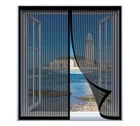 Mosquito Net Window Fly Screen 90 x 110 cm Easy Installation No Drilling Or Screwing Reinforced Anti-Tearing Insect Fly Mesh for Windows Nets to Keep Bugs Out, Black