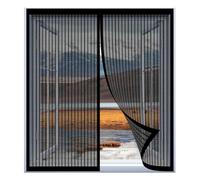 Mosquito Net Window Frame 40 x 95 cm Easy Installation No Drilling Or Screwing Magnetic Screen Door with Lace for Windows Nets to Keep Bugs Out, Black