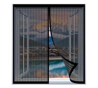 Mosquito Net Window Frame 75 x 123 cm Easy Installation No Drilling Or Screwing Fly Screen Mosquito Magnetic Window Screen for Windows Nets to Keep Bugs Out, Black