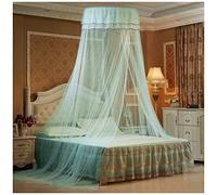 Mosquito Nets Romantic Princess Universal Mysterious Mesh Full Coverage Fly Insect Protection Bed Canopy Fantasy Netting Curtains(Height :2.7M) Blue
