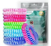 Mosquito Repellent Bracelet 12 Pack, PandyCare Insect, Midge & Mosquito Bands Wristbands for Adults, Kids & Baby - 2 Coils in 1, Waterproof, 100% Natural Plant Essential Oil, Deet Free with 300 Hours