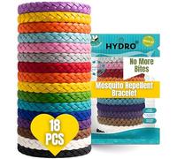 Mosquito Repellent Bracelet 18 Pack, Adjustable Leather Band, Deet Free, Travel Essentials, Insect Repellent Bracelet, 550 Hours Mosquito Repellent Protection Suitable for All Ages.
