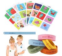 Mosquito Repellent Bracelet, 5 Pack Pure Natural Insect Repellent Bands, Anti-Mosquito Stickers, Waterproof Anti Insects Wristbands for Outdoor Travel Protection