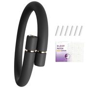 Mosquito Repellent Bracelet,Refillable Anti Mosquito Bracelet with 6 Replacement Sticks and Soothing Sleep Patches Set for Adults & Kids Outdoor and Indoor(Black)