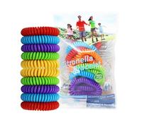 Mosquito Repellent Bracelet, Waterproof Anti-Mosquito Wristbands, All-Natural Deet-Free Insect Repellent Bands for Kids & Adults Outdoor Hiking and Camping (10PCS)