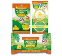 Mosquito Repellent Set: Mosquito Repellent Wipes 24pk, Citronella Insect Repellent Patches 18pk, and Citronella Repellent Bracelet Bands 2pk - Full Protection Kit