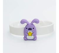 Mosquito Repellent Silicone Wristband Bracelet Natural Insect - DEET FREE Repellent Bands, Mosquito Killer For Long Protection Outdoor and Indoor, For Kids, with one refill (Rabbit)