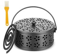 Mosquito Spiral Holder, Anti Mosquito Spiral, Mosquito Spiral Box, Mosquito Coil Holder, Smoking Spiral Holder, Metallic Mosquito Coil Holder, Mosquito Spiral Container for Indoor/Outdoor Use (with