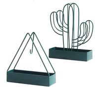Mosquito Spool Holder, 2pcs Mosquito Spiral Metal Holder, Spiral Mosquito Coil Holder, Mosquito Coil Holder, Green Cactus & Triangle Metal Holder
