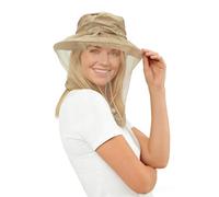 Mosquito Sun Net Hat Cap Midge Head Net Hat Nylon Mosquito Head Nets with Hat Portable Face Nets Mesh Bug Insect Hats Midge Face Cover Foldable Bug Hat Sun Hats with Netting Quick Dry Sun Protection