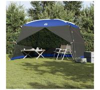 Mosquito Tent Azure Blue 380x380x225cm Polyester Fiberglass Collapsible Gazebo