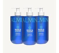 Moss & Adams Calming Hand Wash - Hydrating Formula - Includes Vitamin B5 - Cedarwood, Lemon and Spearmint Fragrance - Liquid Hand Soap - Multipack 3 x 400ml