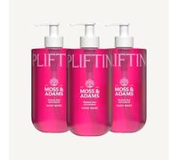 Moss & Adams Uplifting Hand Wash - Hydrating Formula - Includes Vitamin B5 - Rhubarb, Rose and Gardenia Fragrance - Liquid Hand Soap - Multipack 3 x 400ml