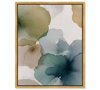 Moss and Mineral Forms II Canvas Print Nature Decor by Art Remedy, Gold Frame, 20 x 24