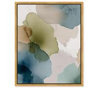 Moss and Mineral Forms III Canvas Print Nature Decor by Art Remedy, Gold Frame, 16 x 20