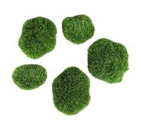 Moss Balls For Aquarium, 5X Artificial Shrimp Tank Tabletop Decoration, Simulated Moss Balls, Green Algae For Fish Tank Decoration, For Home Decor