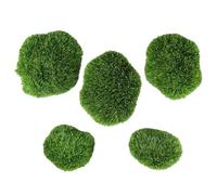Moss Balls for Aquariums - Aquarium Plants Live | Floating Aquarium Plants Live | 5 x Artificial Shrimp Basin Table Decoration | Green Moss Balls | Aquarium Decoration for Home December