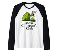Moss Collector's Club Forest Explorer Collecting Moss Raglan Baseball Tee