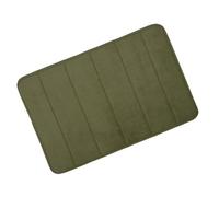 Moss Microfibre Memory Foam Bathroom Bath Mat With Non Slip Back 40 x 60cm