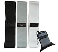 Moss Performance Premium Fabric Resistance Bands, Glute Bands, Set of 3 Resistance Strengths with Carrying Bag for Men & Women, Strength Training, Pilates, Physical Therapy, Home Exercise, & More