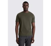 MOSS Pure Cotton Crew Neck T-Shirt Khaki