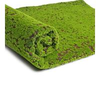 Moss Rug Artificial for Indoor Plant Pots Fake Grass Turf Balls Aquarium Mat Tiles Rocks Wall Panel Faux Bark Decor Carpet Soft Home Decoration Garden Pot Lawns Outdoor Green Indoors