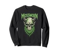 Moss Skull Horror Forest Illustration Gothic Undead Demon Sweatshirt