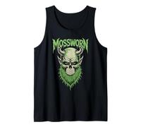 Moss Skull Horror Forest Illustration Gothic Undead Demon Tank Top