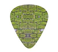 Moss Stone Pavement Guitar Plectrums 12-Piece Set For Acoustic Guitar, Electric Guitar, Double Bass, Ukulele