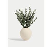 Moss & Sweetpea Artificial Eucalyptus in Concrete Pot Green